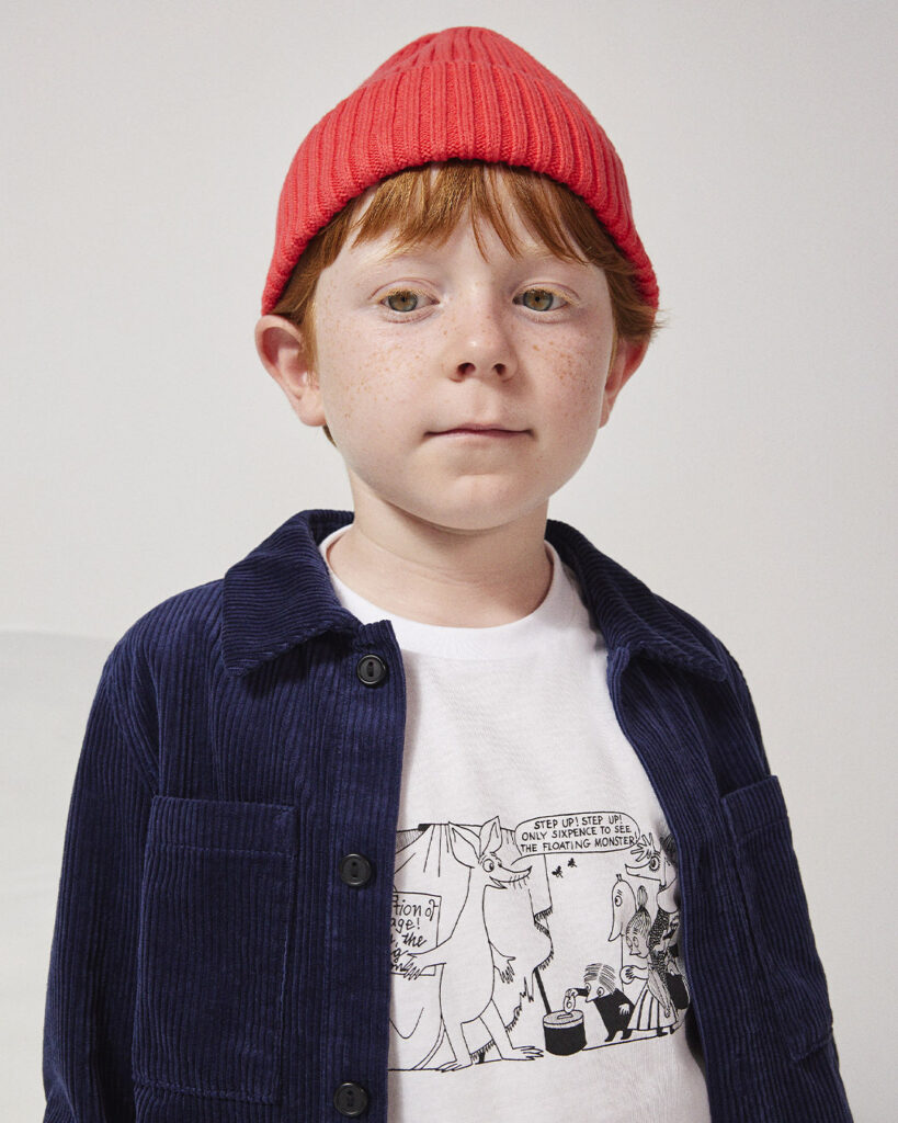 Arket Moomin Tove Jansson collaboration red hat moomin t shirt