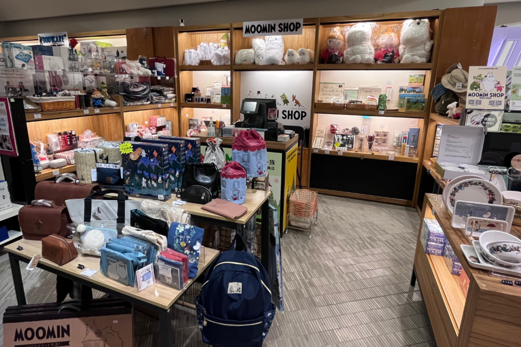 Moomin shop hong kong interior with product display